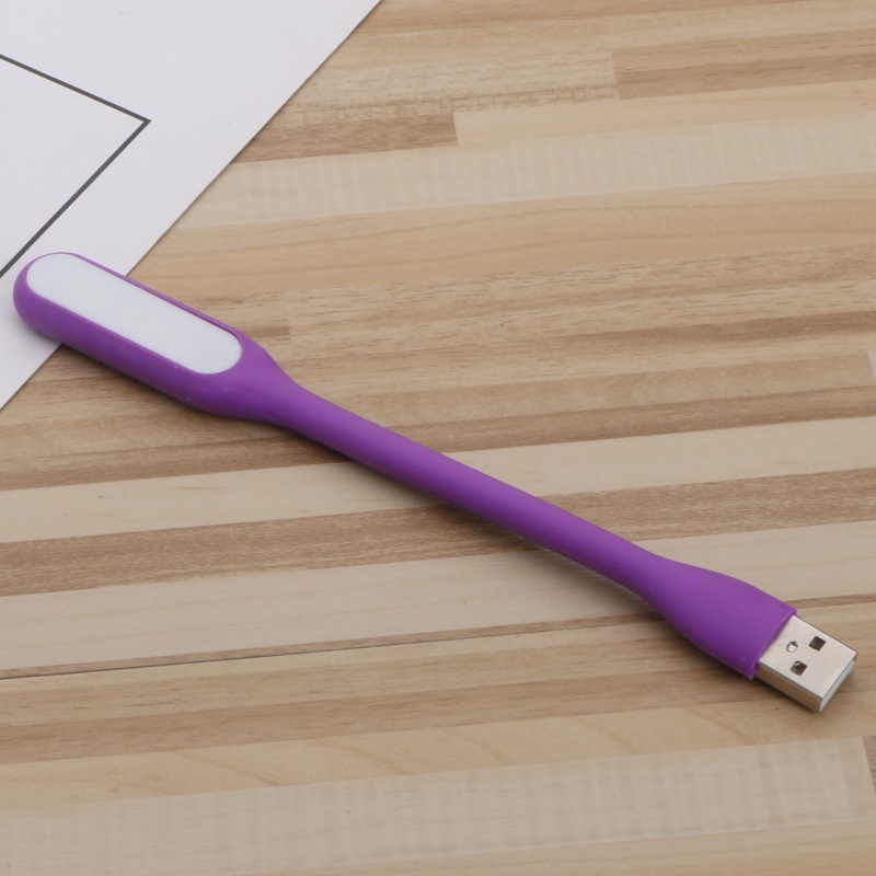 小米同款 USB款 LED隨身小夜燈 隨身燈 小夜燈 LED隨身燈 手持可彎曲 - 紫色 【5入】