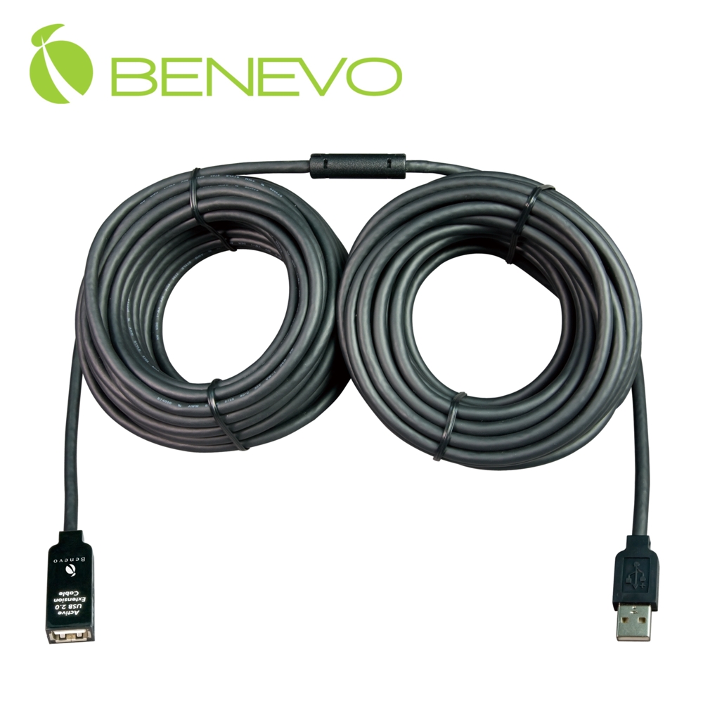 UltraUSB 20M 單埠主動式USB 2.0 訊號增益延長線，附專用電源供應器