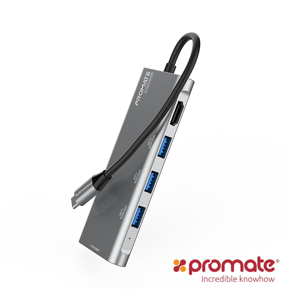 Promate USB-C to HDMI 綜合高速集線器(LinkHub-C2)