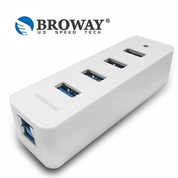 BROWAY BW-U3054A USB3.0 4PORT HUB集線器 簡單白