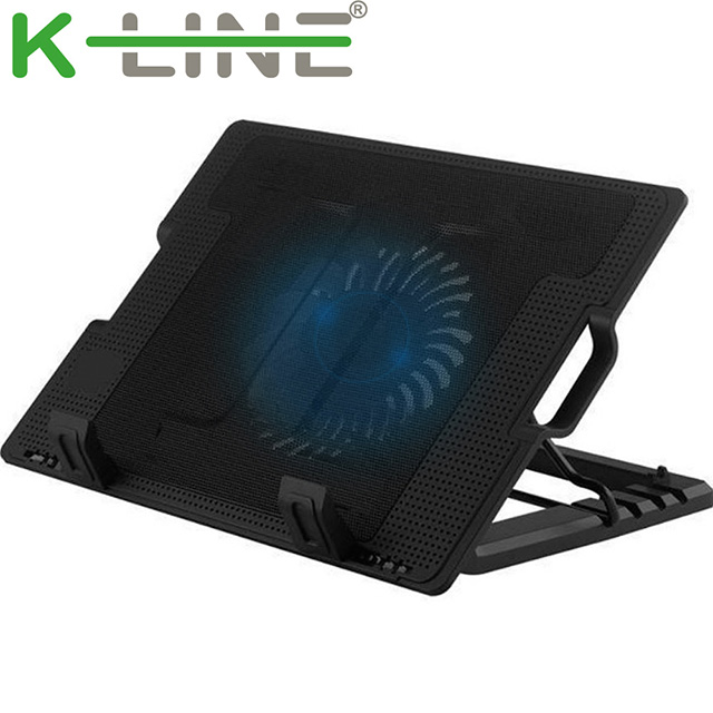 K-Line 37CM 超靜音筆電扇熱支架(黑)
