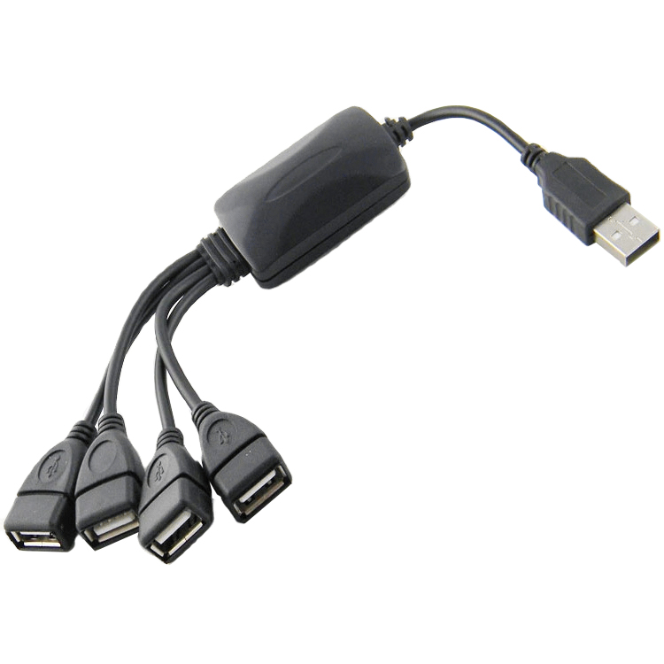 【易控王】4孔USB集線器 一拖四USB HUB 轉接線式設計 支援數據傳輸 充電快速(40-756)