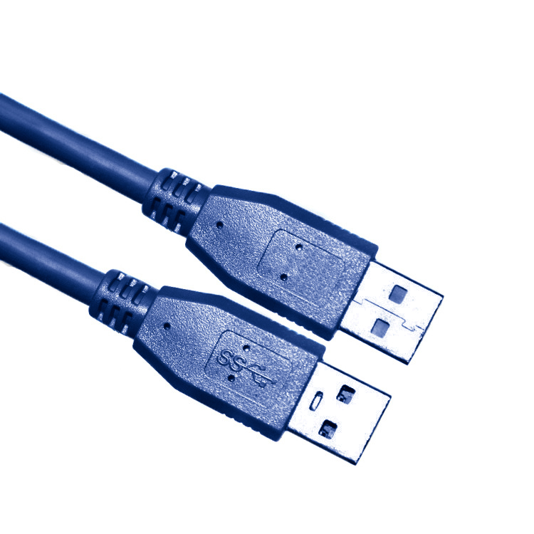 【易控王】5M USB3.0公對公傳輸線 OD6mm 鍍金端子 2入組(30-729-06-01X2)