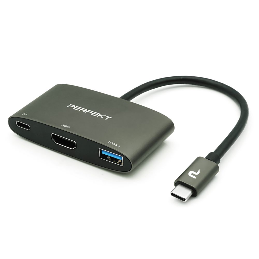 PERFEKT USB-C 數位3合1集線器