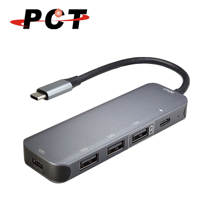 【PCT】Gen2 10G, 4 埠 USB 集線器(含 BC 1.2 & PD 3.0)(UHC1440-C)