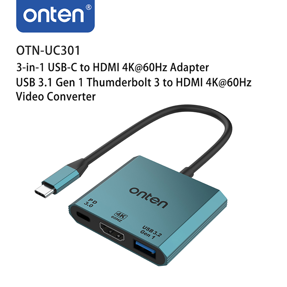 [otn-uc301USB 3.1 Gen 1 Thunderbolt 3 轉 HDMI 4K@60Hz 影音轉換器