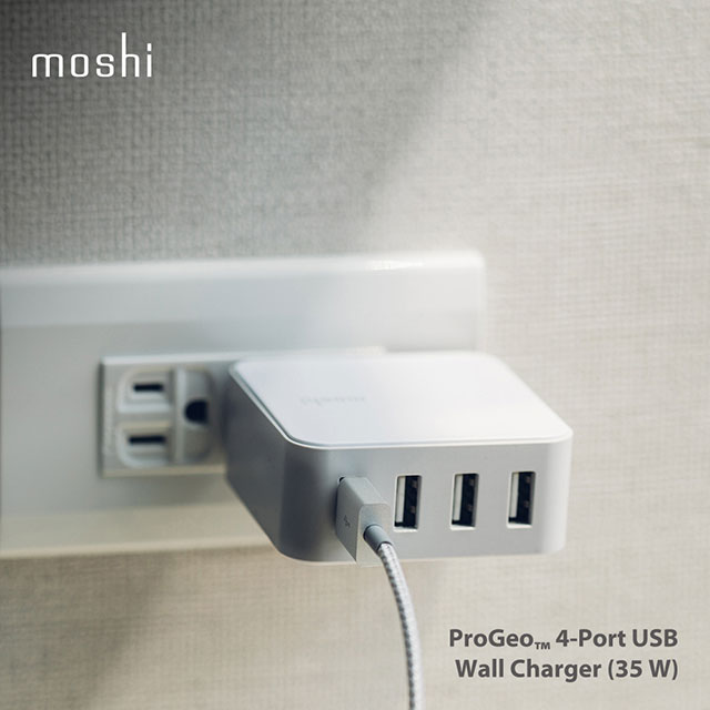 Moshi ProGeo 旅充系列 USB 4-Port 充電器 (35W)