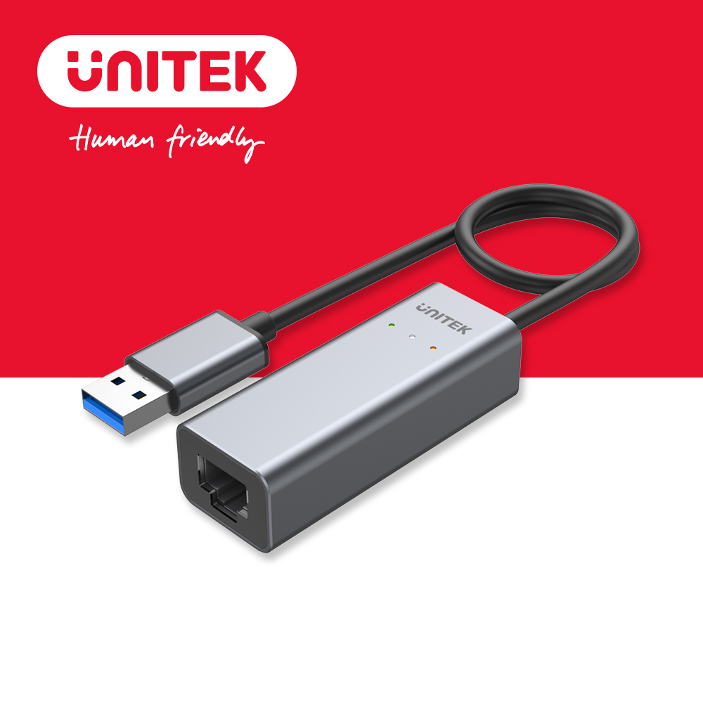 UNITEK 鋁合金USB-A 2.5Gbps 轉RJ45有線網卡