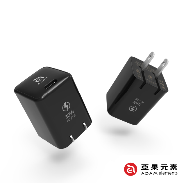 【亞果元素】OMNIA X3 USB-C PD / QC 3.0 30W 迷你快速電源供應器 黑