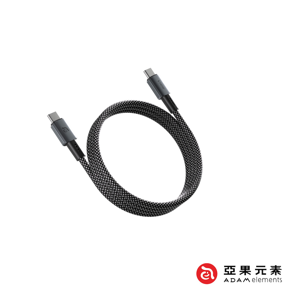 【亞果元素】CASA MP100 USB-C 對 USB-C 240W 磁吸充電線