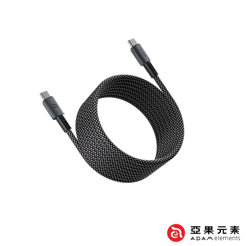 【亞果元素】CASA MP200 USB-C 對 USB-C 240W 磁吸充電線