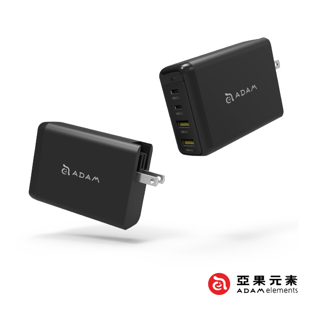 【亞果元素】OMNIA Pro USB-C PD / QC3.0 100W 旅行萬用超級充電站 黑