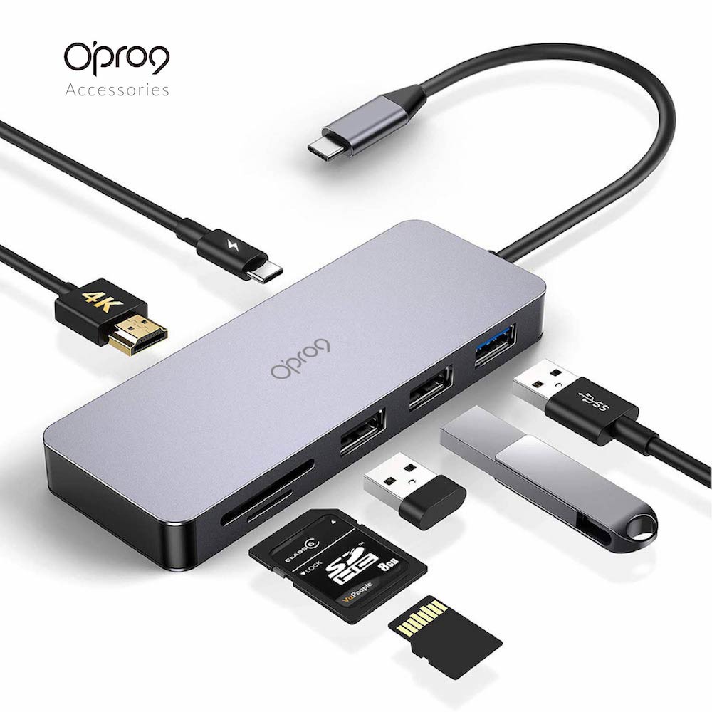 Opro9 USB-C 7合1多功能轉接器