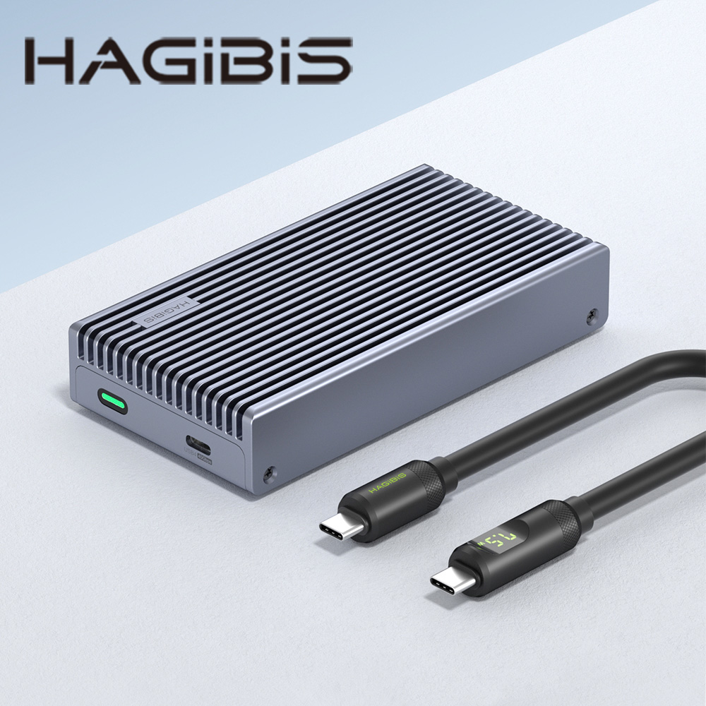 HAGiBiS鋁合金鰭片M.2 NVMe硬碟盒