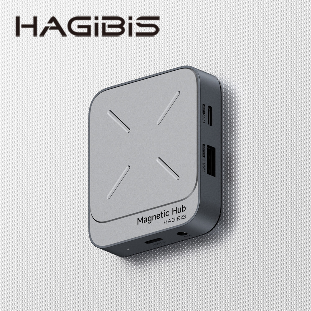 HAGiBiS鋁合金雙面磁吸Type-C擴充器