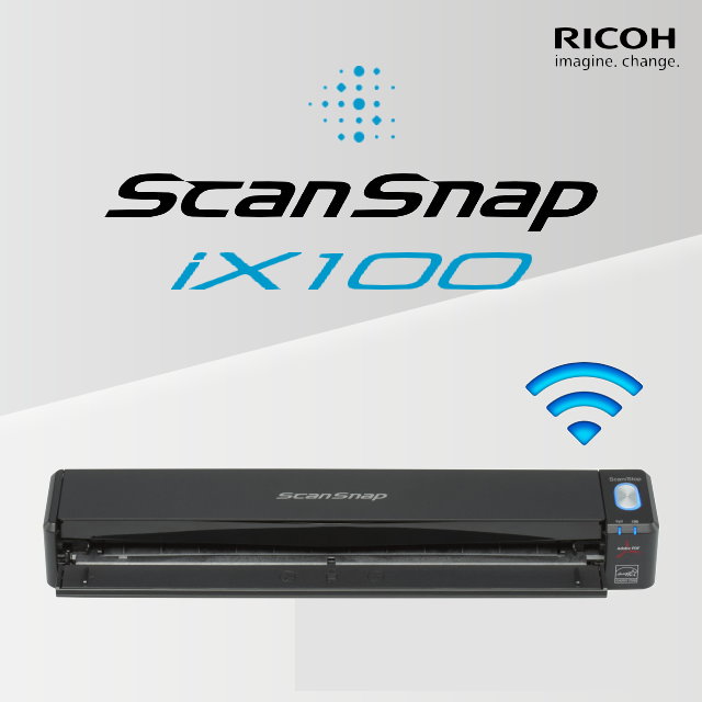 RICOH/ Fujitsu ScanSnap iX100 無線型攜帶式掃描器