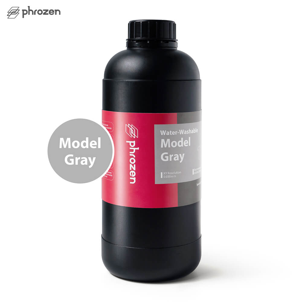 Phrozen Water-Washable 可水洗高速列印樹脂, 模型灰, 1KG裝