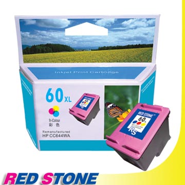 RED STONE for HP CC644WA環保墨水匣(彩色)NO.60XL高容量