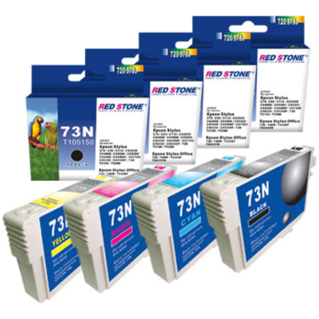 RED STONE for EPSON 73N墨水匣(四色一組)優惠組