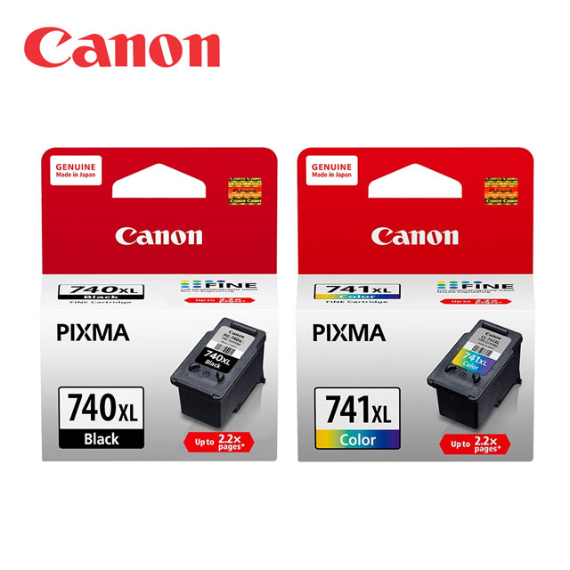 CANON PG740XL+CL741XL 原廠高容量墨水匣組合包【1黑+1彩】