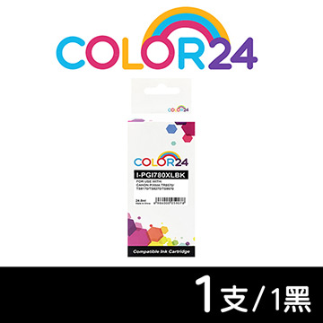 【COLOR24】for Canon PGI-780XLBK 黑色高容量相容墨水匣 /適用 PIXMA TR8570/TS8170/TS8270/TS9570