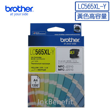 Brother LC565XL-Y 原廠高容量黃色墨水匣