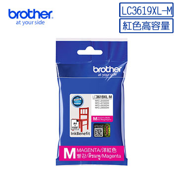 Brother LC3619XL-M 原廠超高容量紅色墨水匣