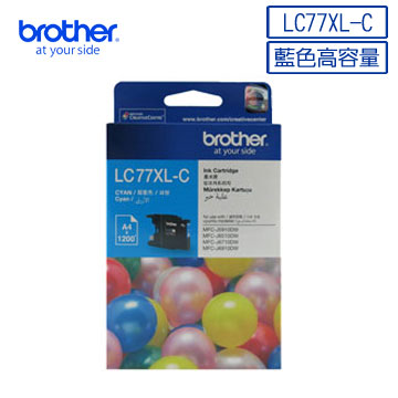 Brother LC77C XL 原廠超大容量藍色墨水匣
