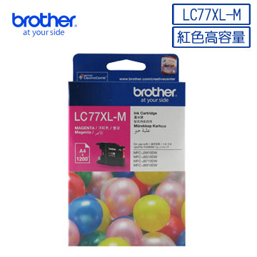 Brother LC77XL-M 原廠超大容量紅色墨水匣