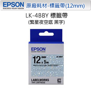 EPSON LK-4BBY C53S654464Pattern系列標籤帶