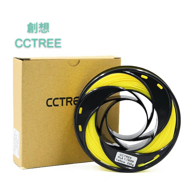 CCTREE 3D列印線材 ST-PLA 1.75mm 200g黃色(Yellow)