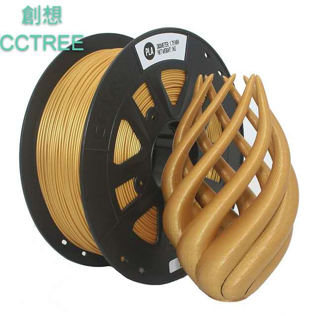 CCTREE 3D列印線材 ST-PLA 1.75mm 1.0Kg 金色(Gold)