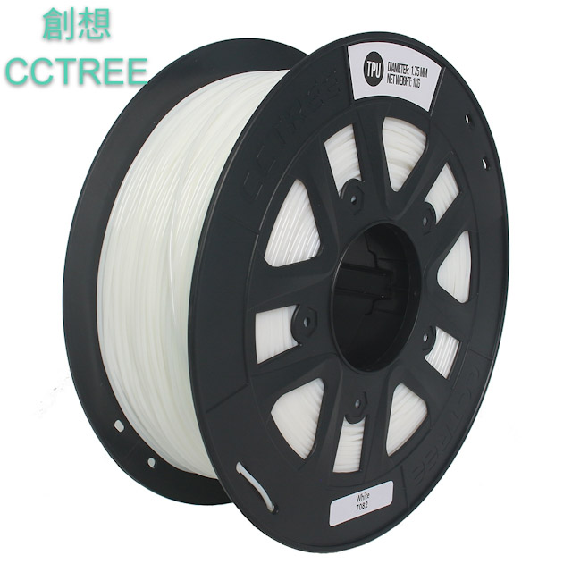 創想CCTREE 3D列印線材 軟料材質1.75mm淨重1KG白色