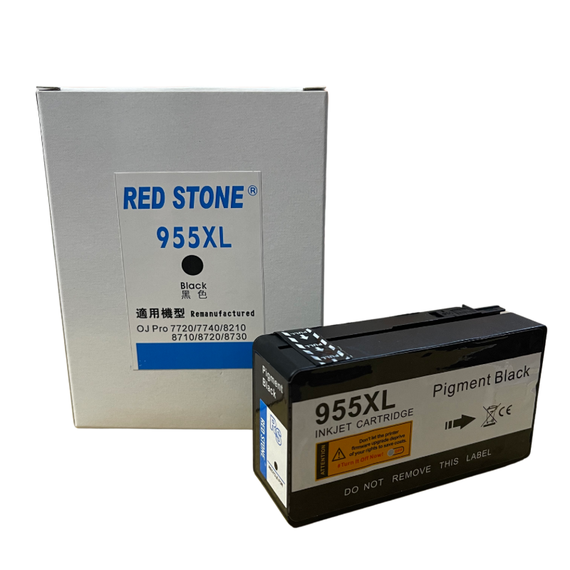 RED STONE for HP 955XL L0S72AA 黑色高容量環保墨水匣