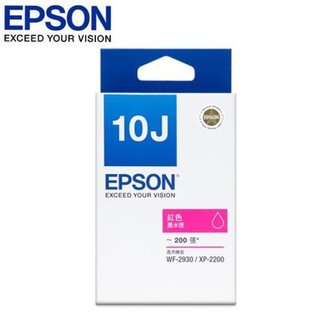 EPSON 原廠墨水匣 紅 C13T10J350 (XP-2200 & WF-2930 適用)