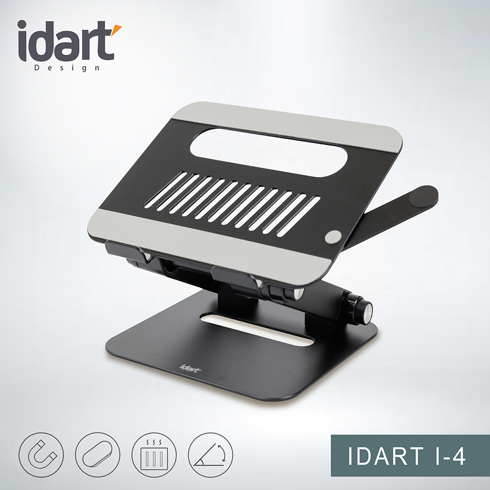 idart I-4 鋁合金雙按鈕多功能支架(現代黑)
