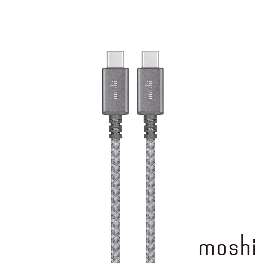Moshi Integra™ 強韌系列 USB-C to USB-C 耐用充電/傳輸編織線
