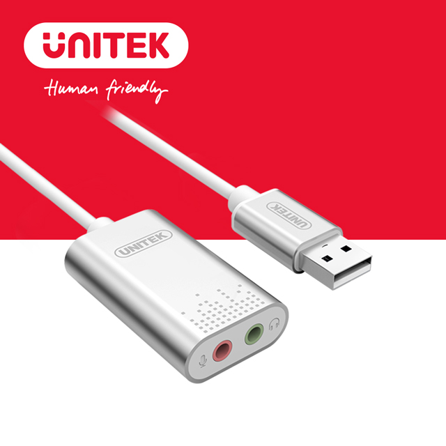UNITEK 立體聲USB外接式音效卡