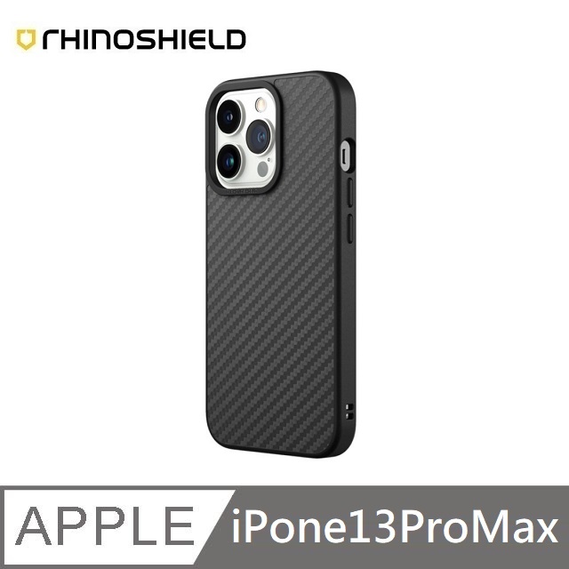 犀牛盾 SolidSuit 碳纖維 防摔背蓋手機殼 適用 iPhone 13 Pro Max - 6.7吋