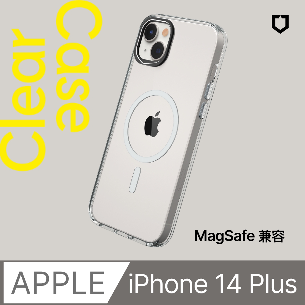 犀牛盾 Clear 透明防摔手機殼 MagSafe 超強磁吸 五年黃化保固 適用 iPhone 14 Plus - 6.7吋
