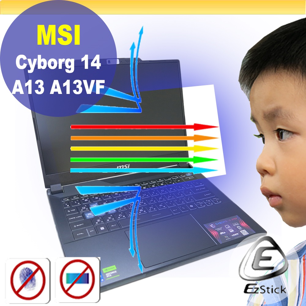 MSI Cyborg 14 A13 A13VF A13UCX 防藍光螢幕貼 抗藍光 (14.4吋寬)