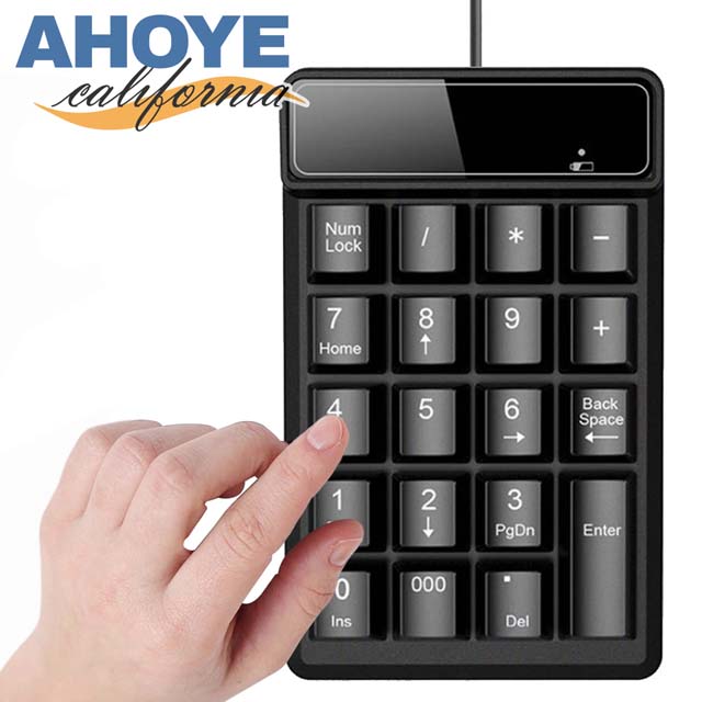 【Ahoye】19鍵USB數字鍵盤 小鍵盤