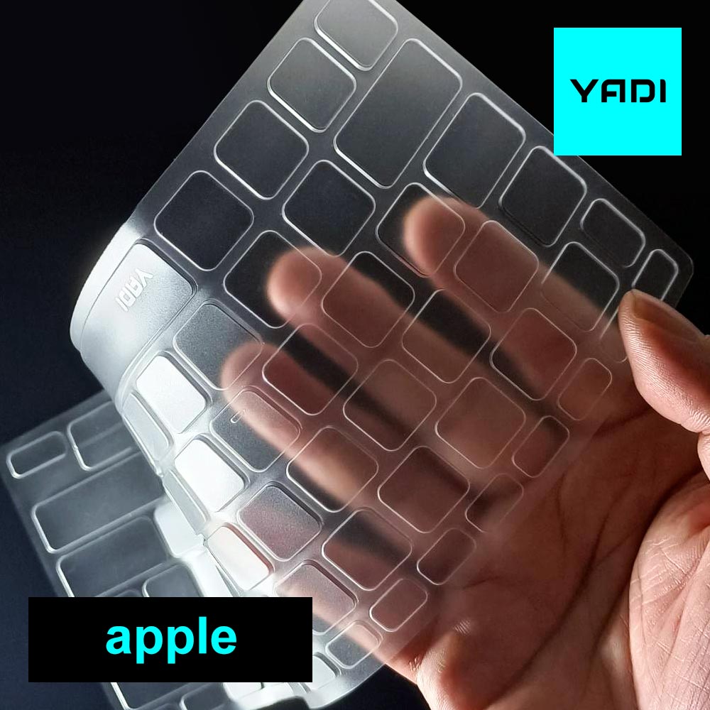 【YADI】Apple Macbook Pro 15 2016 Touch bar (A1990、A1707)專用 TPU鍵盤保護膜 高透 抗菌