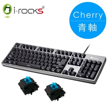 i-Rocks IRK68MS側刻單色背光機械式鍵盤-德國Cherry青軸