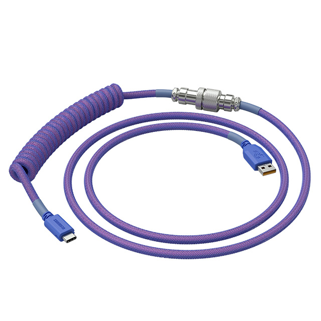 Glorious Type-C to USB 捲線 星空紫