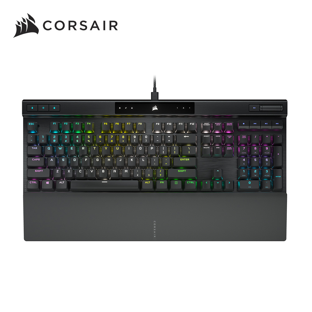 海盜船CORSAIR K70 PRO 銀軸RGB英文機械式鍵盤