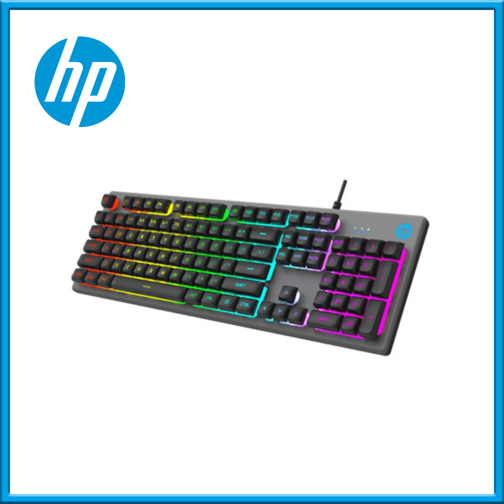 HP 惠普 LED背光有線電競鍵盤 K500F (黑)