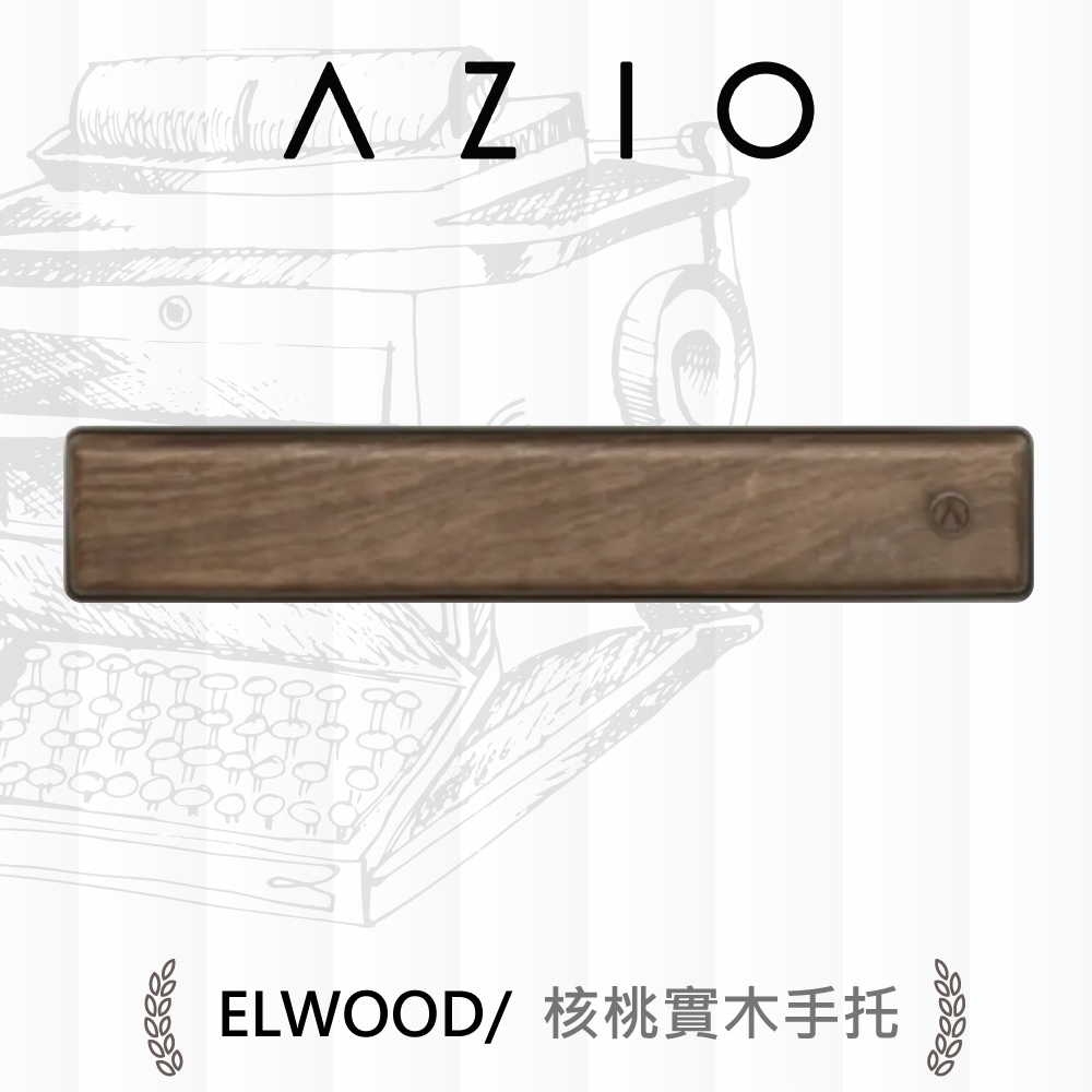AZIO RETRO CLASSIC 復古鍵盤手托(核桃木)