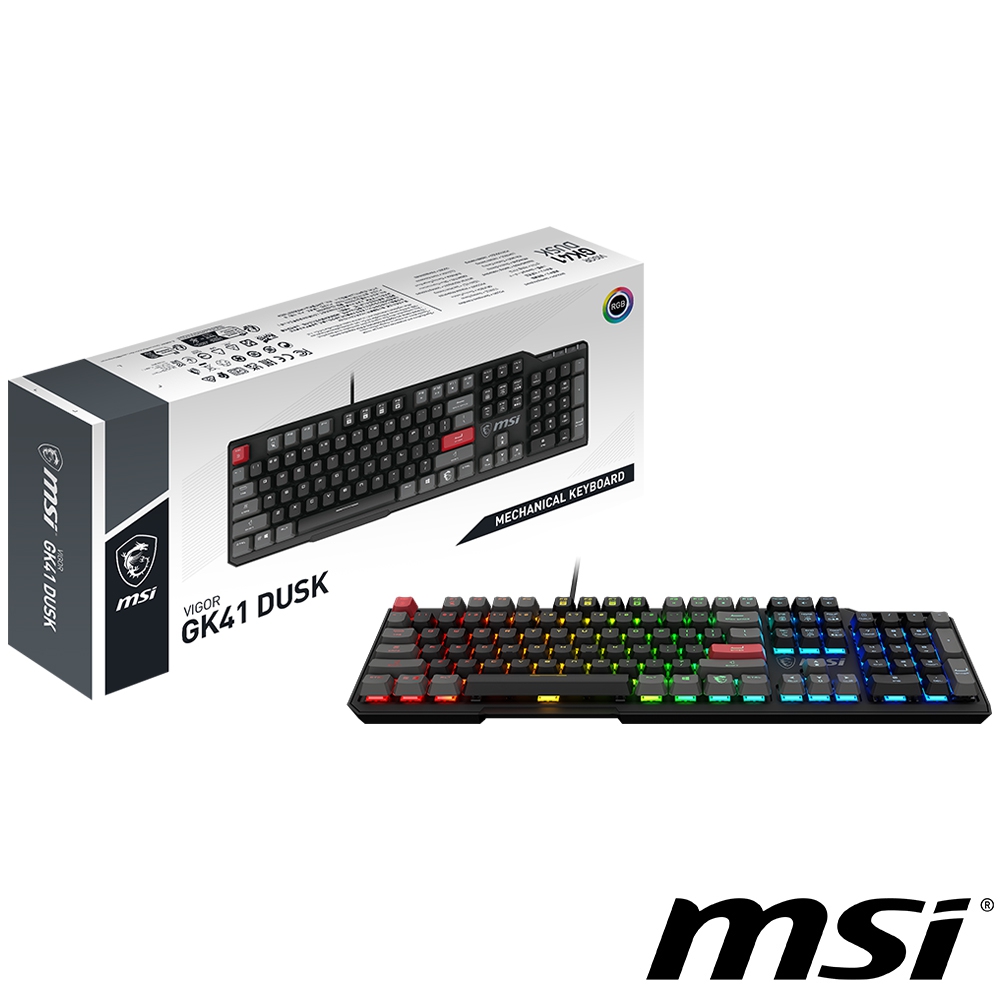 MSI微星 VIGOR GK41 DUSK LR TC 電競鍵盤