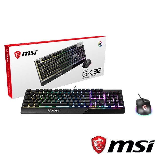 MSI微星Vigor GK30 COMBO電競鍵盤滑鼠組